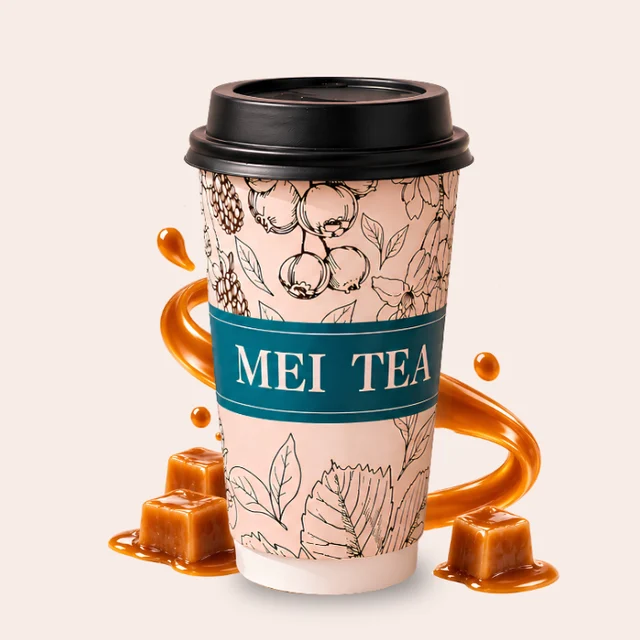 キャラメルとMEI TEAのカップ